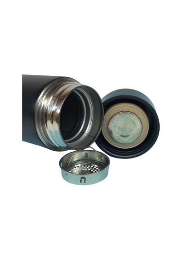 Kişiselleştirilebilir Dereceli Termos 05 Lt Siyah Renk Siyah