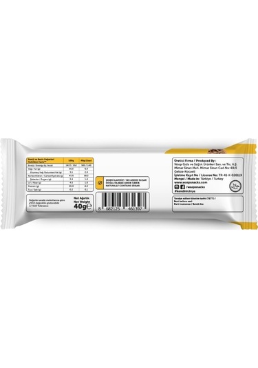 Waspco Protein Bar Kurabiye Aromalı 40g X 16 Adet