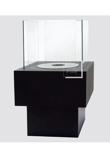 Starfire Tower Bioethanol Şömine Siyah