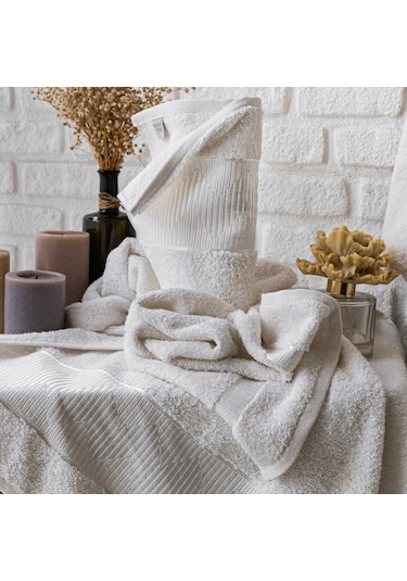 Schafer Home Sally Jakarlı Banyo Seti 6 Parça-gri/beyaz Gri - Beyaz