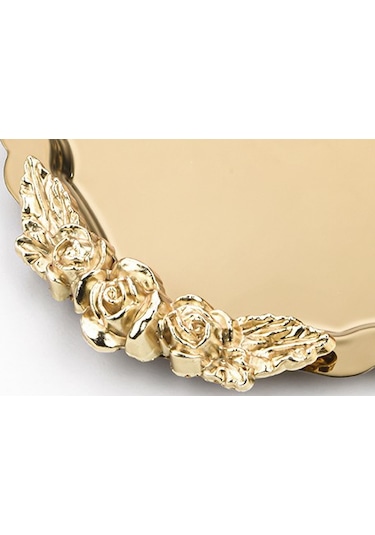 6 Adet Oval-bulut Model Kulplu Kahve-çay Sunum Tepsisi 25x20 Cm