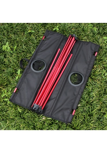 8249 Dış Mekan Ultra Hafif Alüminyum Katlanır Masa Küçük Taşınabilir Piknik Masası Turuncu