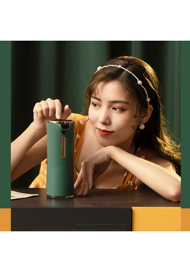 Xindoker Evcil Otomatik Köpük Sabun Dağıtıcı, Dokunmadan Algılama, 1200mah Şarj Edilebilir Pil, Yeşil Yeşil