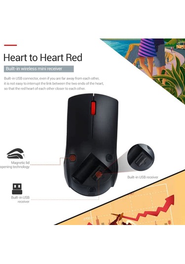 Geeksen Usb 2.0 Kablolu/kablosuz Siyah 3 Tuşlu Ergonomik Fare, 1600dpı/1000dpı, Win/mac Uyumlu M120 Pro