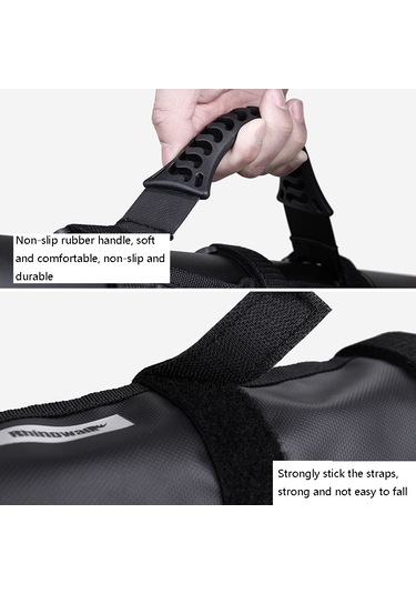 Rhinowalk Sk100 Scooter Çapı 7 Cm'nin Altındaki Çubuklar İçin Uygun Kolu Denge Bisiklet Kayışı Kolu Siyah