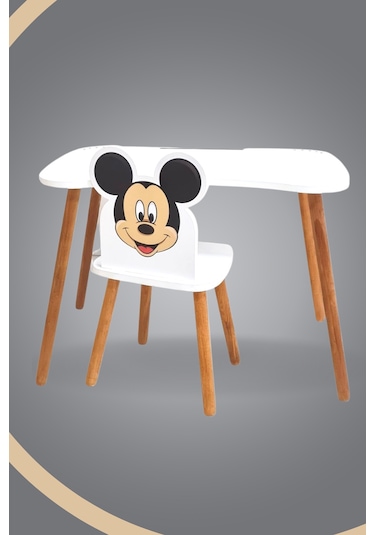 Çocuk Ders Çalışma Masa Takımı 4-12 Yaş Beyaz