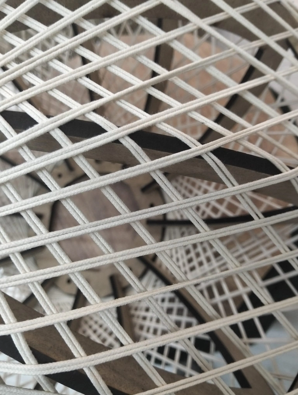 Doğal El Yapımı Bohem-rustik-modern-jüt-hasır-sarkıt Avize Renkli