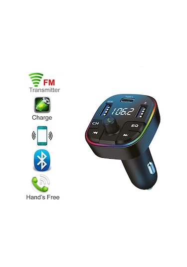 Şarj Özellikli Dijital Göstergeli Bluetooth Fm Transmitter
