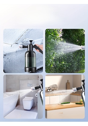 Tcherchı 2 L El Tipi Yüksek Basınçlı Plastik Bahçe Sulama Kabı Siyah