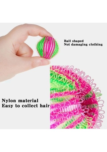 Ulzyvf 6 Adet Yıkayıcı Topu - Kıyafet Tüy Ve Lif Temizler, Yeniden Kullanılabilir Beyaz-yeşil Beyaz - Yeşil