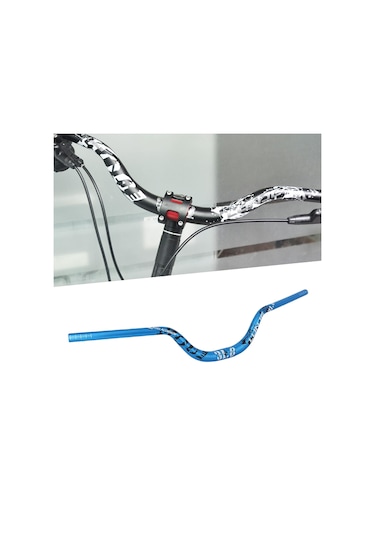 Suntek Dağ Bisikleti Gidon Dh Bisiklet 31.8Mm Yükseltici Mavi-720Mm Mavi