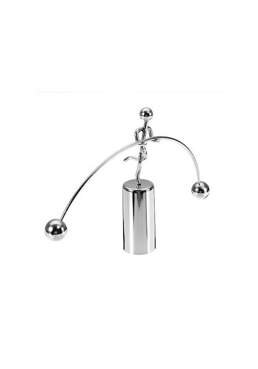 Kenpazar Tek Ayağı Havada Halterci Newton Balans Denge Topları