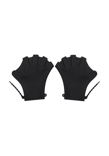 Xindoker Sıvı Direnç Egzersizi İçin Su Sporları Eldiveni, Serbest Hareket, Yorumu Azaltır - Siyah Silikon Siyah