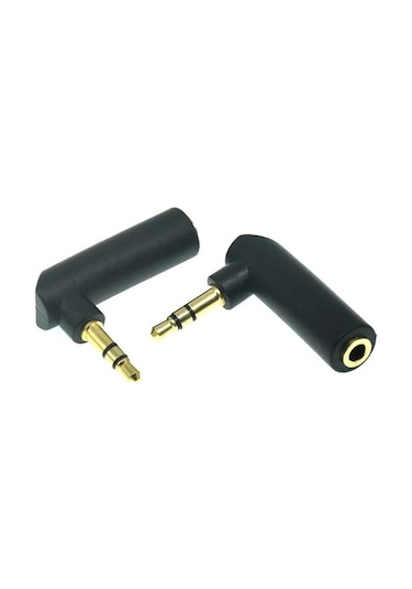 3.5mm Stereo L Aparat 3.5 Mm Stereo 90 Derece Sağ Açılı Çevirici