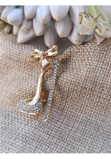 Villovatik Ayakkabı Broş" 189801168 Altın Rengi