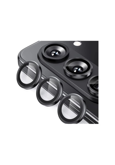 Samsung Galaxy Uyumlu  Z Fold 5 Valdez Metal Kamera Lens - Siyah