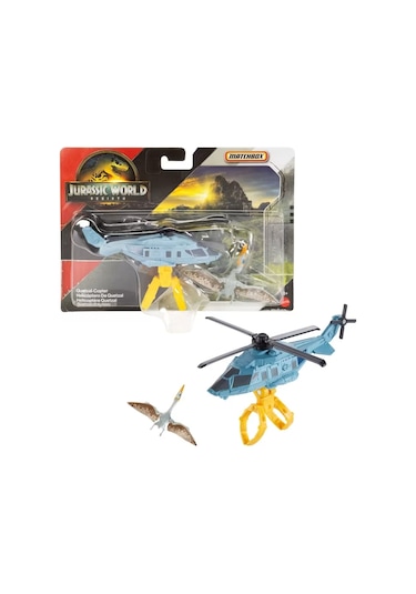 Matchbox Jurassic World Dino Transporter Arabaları Quetzal-copter Çok Renkli