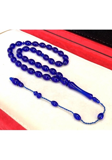 Kehribarkolik Lacivert Toz Kehribar Tesbih