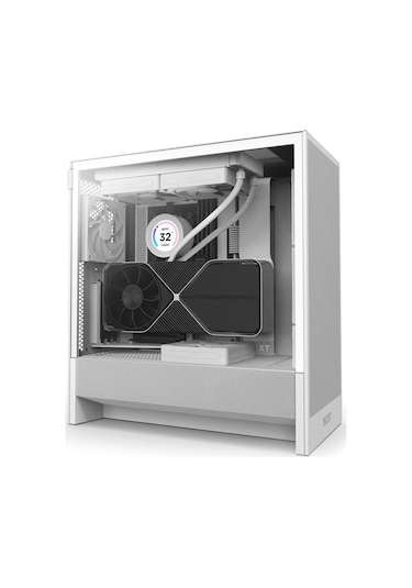 Nzxt H5 Flow 2024 CC-H52FW-01 2 Fanlı Atx Beyaz Bilgisayar Kasası
