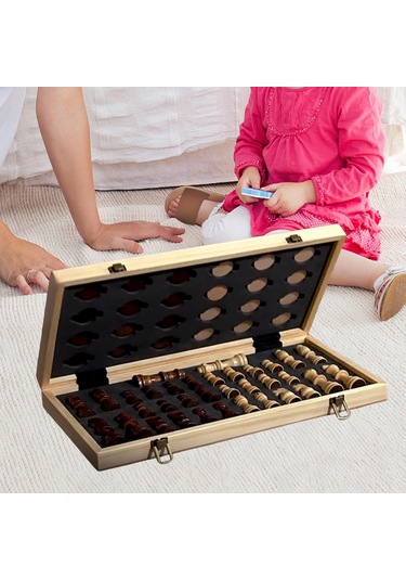 Suntek Satranç Seti Klasik Katlanabilir Tahtası Kızlar Oyuncak