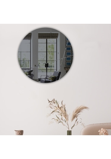 Ayna | Füme Ayna | Tasarım Kanallı | Çap60Cm