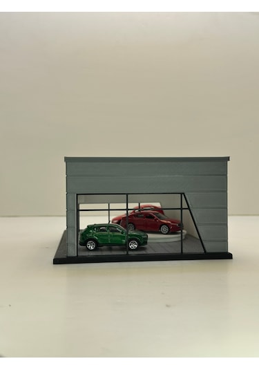 3d Baskı 1/64 Ölçekli Bmw Showroom Tasarımlı Diorama Araç Sergileme Garajı