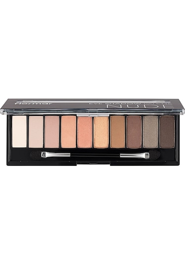 Flormar 10'lu Far Paleti (AÇIK NUDE VE TOPRAK TONLARI) - Eyeshadow Palette - 001 Nude - 8690604479511