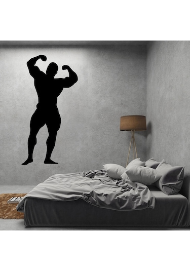 Body Gym Folyo Sticker Derstv1092 200cm Uzunluk Siyah