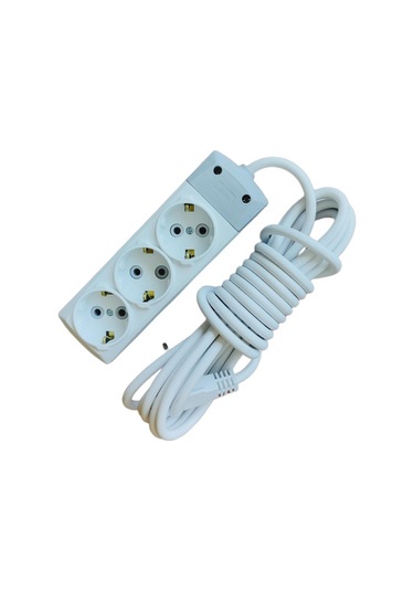 Depa 3'lü Topraklı Klemensli 5 Metre Grup Priz - 930105