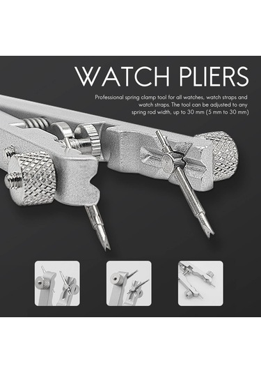 Tangshopping Izle Bilezik Pense 6825 Bahar Çubuğu Sökücü Saat Bantları Onarım Çıkarma Aracı Standardı