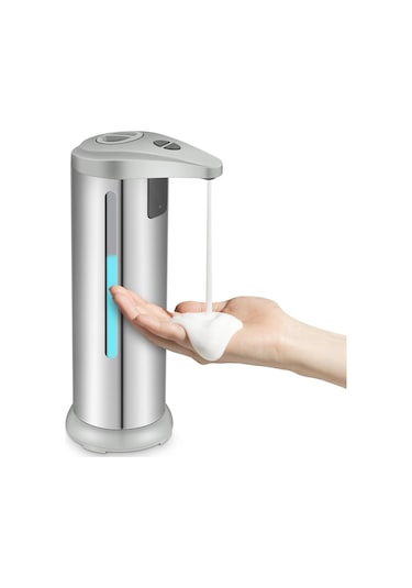 Siyah-otomatik Sıvı Sabunluk Fotoselli Sensör Banyo Akıllı Köpük Makinesi 280 Ml Kızılötesi Sıvı Sabunluk Pompa Kabı