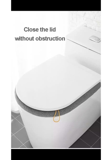 Örgü Yumuşak Dokulu Yıkanılabilir Klozet Kapağı Kılıfı Yumuşak Ku