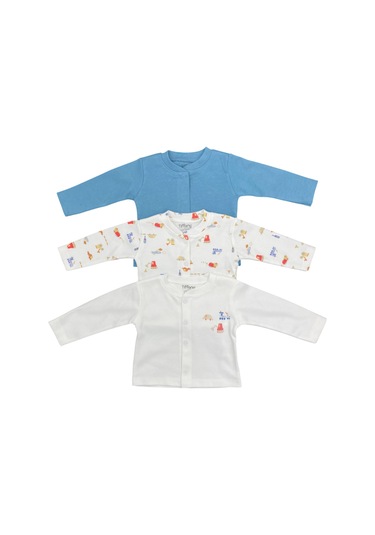 Tiffany Baby Traffic Rider Theme 3'lü Hırka 50027 Ekru