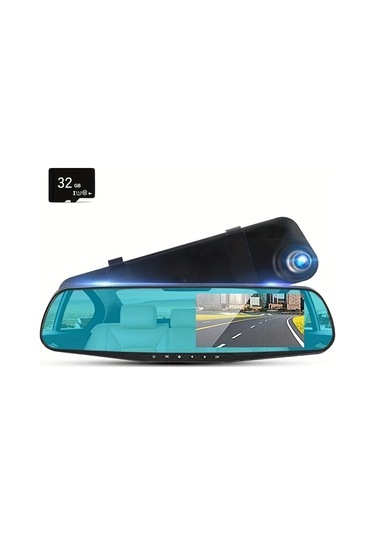 Xuweiwei Gyıoeupt Style 2 4 5 Inç Büyük Ekran 1080p Hd Gece Görüşlü Araç Kamerası 32gb Hafıza Kartı Seçenekli