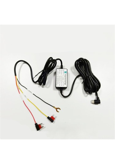 Springsun Araç Gps Ve Kameralar İçin 2.5a降压线 - Park Monitörü Güç Kablosu, Type-c Büküm Uçlu Ve Küçük Boy Alıcı İle