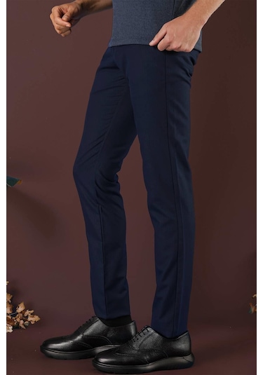 Efor P 1136 Slim Fit Lacivert Klasik Pantolon Lacivert