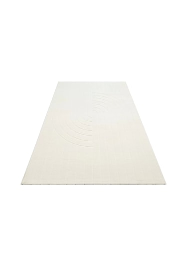 Eko Halı Missori Msr 01 White Modern Makina Halısı Beyaz