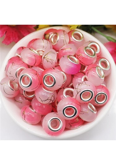 Irisdream 10 Adet Murano Reçine Rondelle Boncuk Bilezik Dıy Takı Yapımıfloresan Yeşil Floresan Yeşil