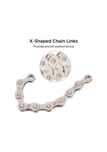 Fosenze Dağ Bisikleti Zinciri 10 Vitesli, Karbon Çelikten Yapılmış, Hız Değiştirme Ekipmanı Çok Renkli