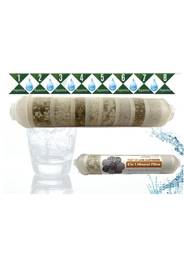 Mineral 8 Li Combo Filtre Su Arıtma Filtresi Alkalin Detox