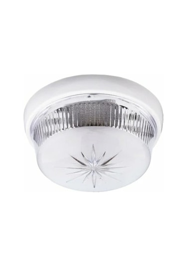 Dekoratif Tavan Glop Armatür Beyaz