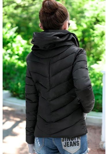 Günlük Kısa Kışlık Şişme Kadın Mont Co801syh2 Siyah