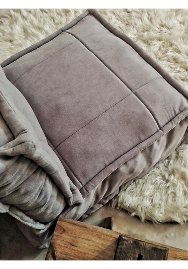 Prestigegolf Seva, Sırtlı Oturma Minderi, Minder, Bahçe Minderi ,oturma Odası Minderi, Kalorifer Önü, Yer Minderi Gri