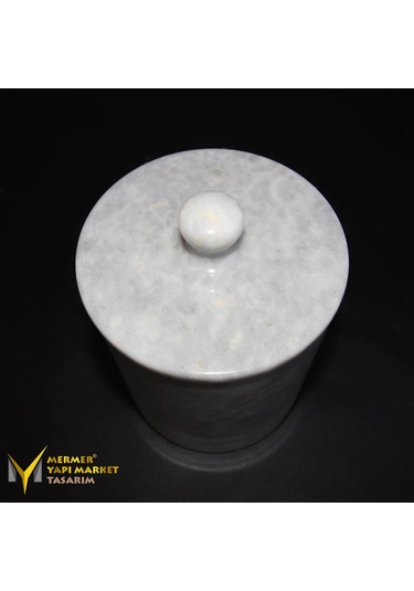 Gri Mermer Çöp Kovası