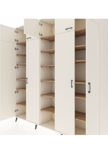 Hyperion Dolap 18 Raflı 9 Kapaklı 220x44x243 Aytaşı-aytaşı/çam Aytası/atlas Çam