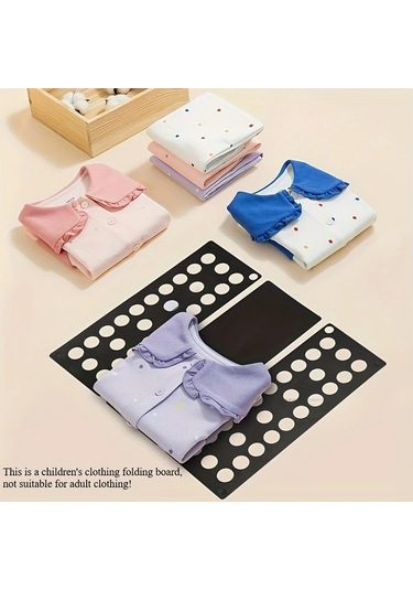 Cordial Black Katlanır Plastik Giysi Düzenleyici, T-shirt Gömlek Pantolon Katlama Tahtası