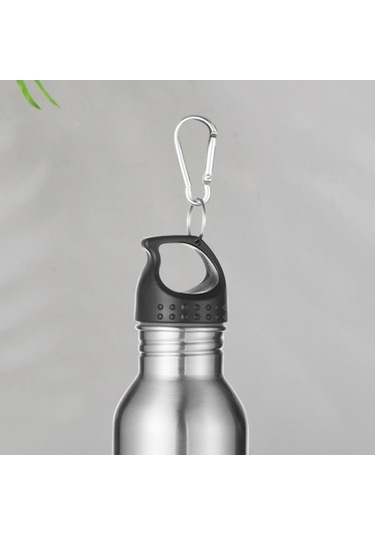 Suntek Paslanmaz Çelik Spor Su Şişesi Bisiklet Yürüyüş Gümüş Gümüş