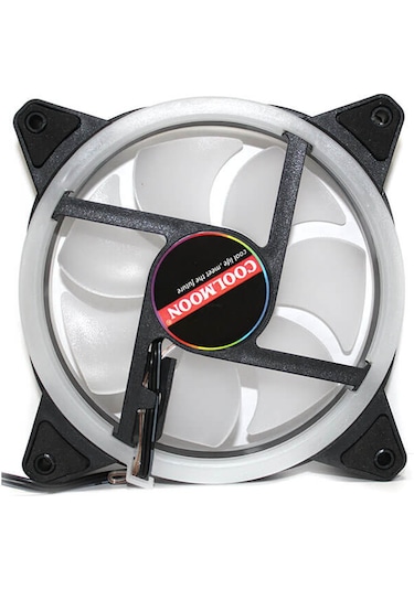 Coolmoon Rgb 12 Cm Kasa Fanı Rainbow Fan 3 Pin Pwm 2 Pin Molex