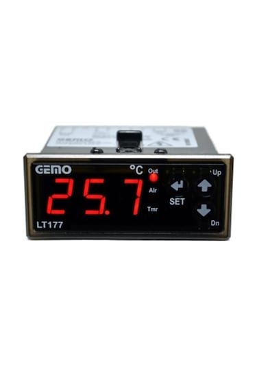 Gemo LT177-230VAC-R Isıtma/Soğutma Fonksiyonlu ON/OFF Sıcaklık Kontrol Cihazı + GM-NTC-105C Prob