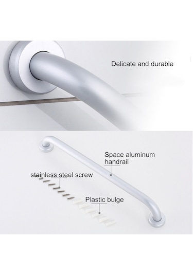 Sones 40cm Uzay Alüminyum Banyo Engelsiz Ve Güvenli Kolçak Diğer